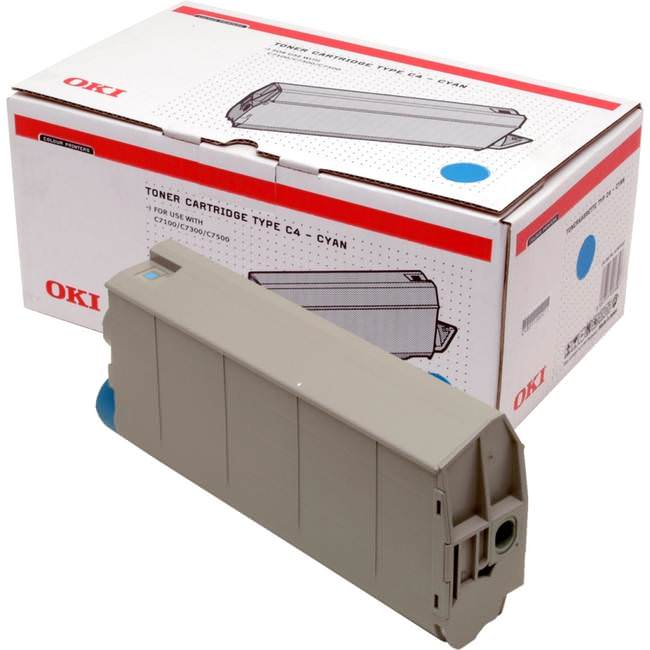 Compatible 41963007 OKI toner Cyan  for C7100/ C7300/ C7350/ C7500